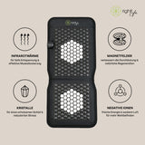 rightLife Chair Mat – Magnetfeldmatte mit Infrarot Tiefenwärme, PEMF (pulsierende Magnetfelder), Turmalin-Steinen und negativen Ionen